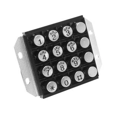 Anti-vandalismetoetsenbord met 16 toetsen JR-KP-01