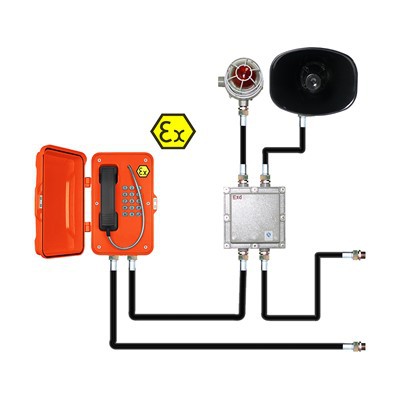 IP Geluids- en lichtexplosie-veilige telefoon